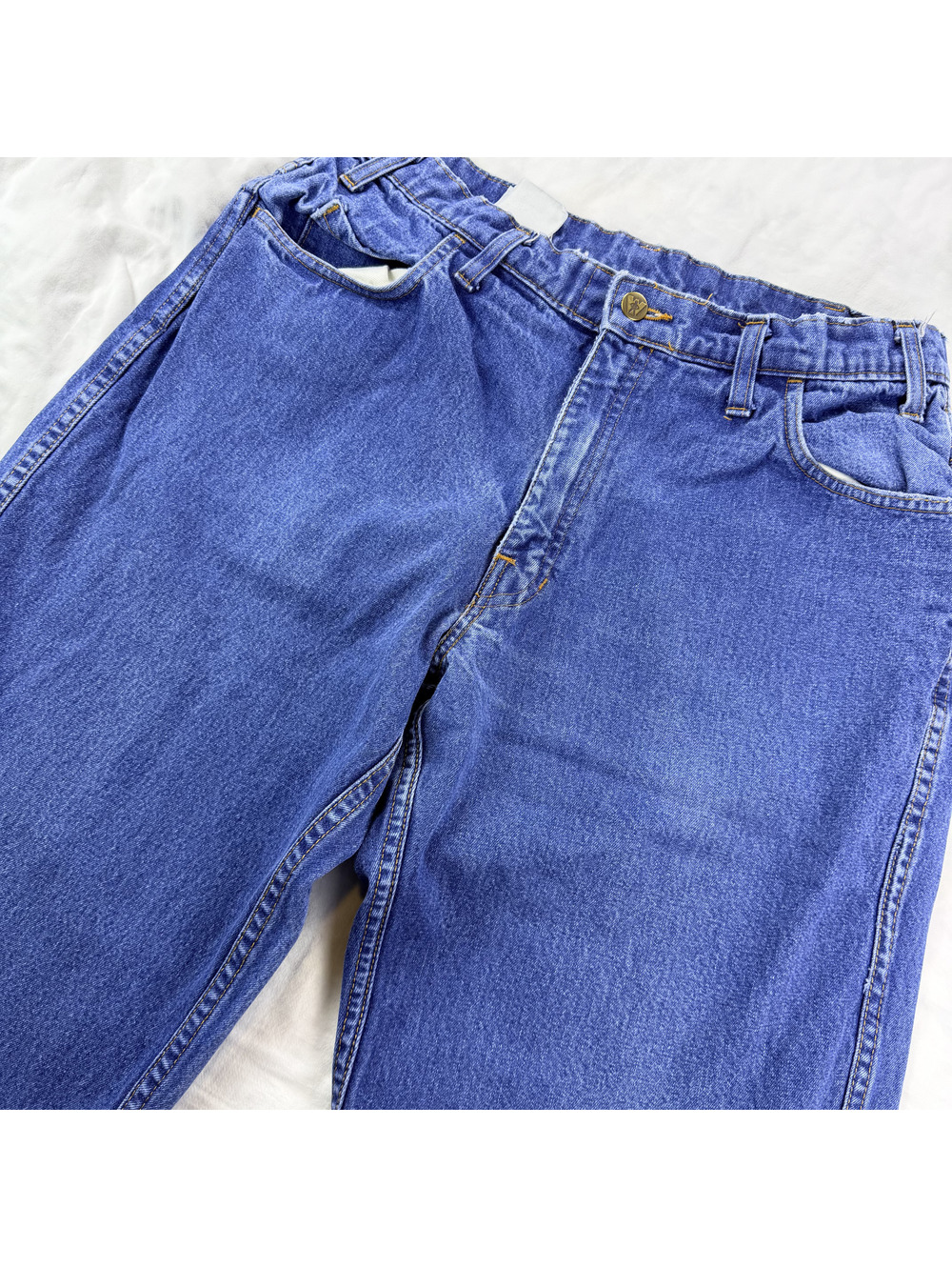 Workrite Benchmark FR Jeans Mens 33X Blue Indura HRC2 USA Made 428IND12SD